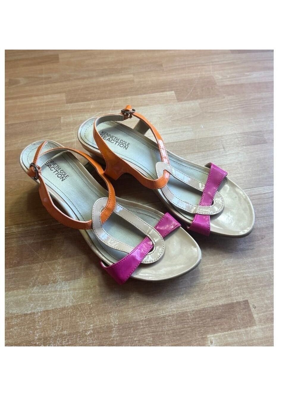 Kenneth Cole Reaction "Fun of It" Wedge Sandals size 6.5